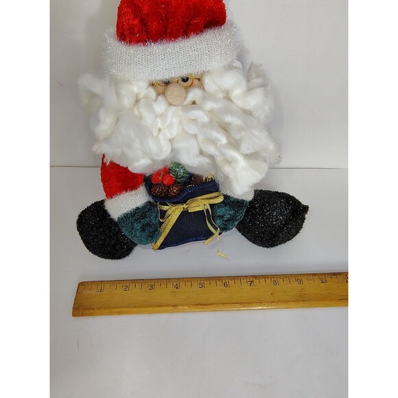 Vintage Santa Joelson Industries Christmas Holiday Home Decor Plush 12" Sitting - Picture 5 of 12